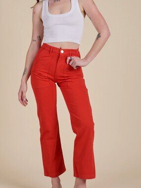 Big Bud Press Work Pants Mustang Red Petite